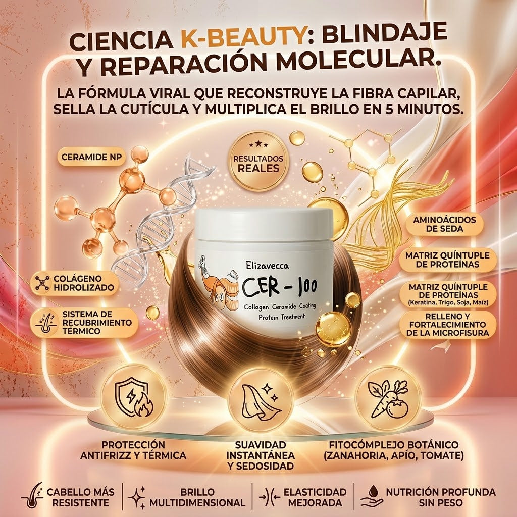 CeraLuxe™️ – Tratamiento Intensivo para Cabello Seco, Maltratado y con Frizz
