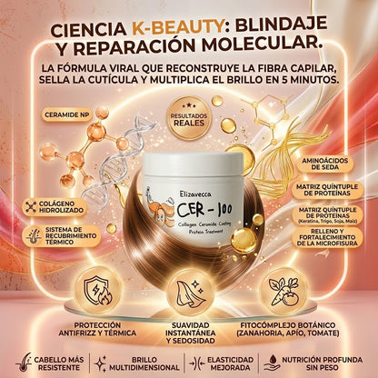 CeraLuxe™️ – Tratamiento Intensivo para Cabello Seco, Maltratado y con Frizz